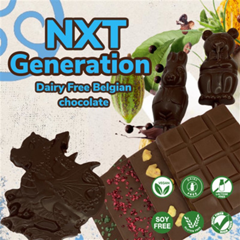 NXT Dairy Free Chocolate at the Chocablock studio at Corris Craft Centre