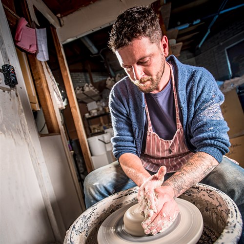 Pottery Throwing Experience at Quarry Pottery, Corris Craft Centre