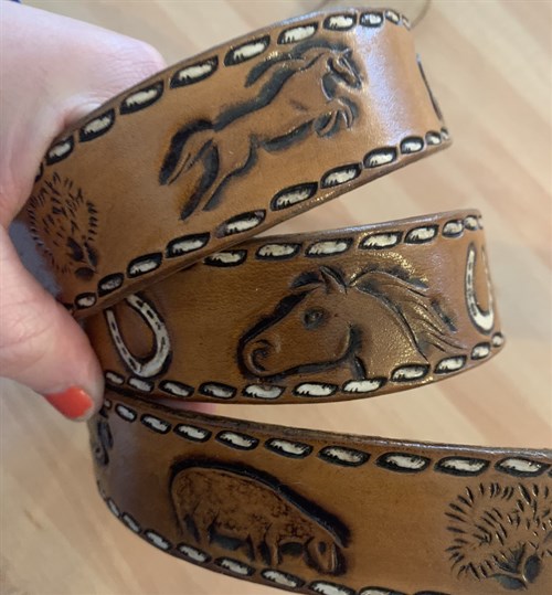 Tooled belts created by the Hyde and Sheep studio