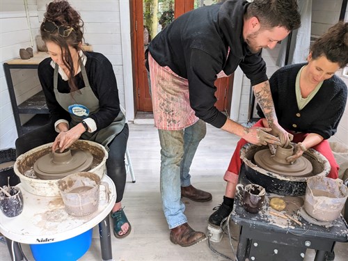 Luxury Prize Draw at Corris Craft Centre includes a pottery throwing experience and tour