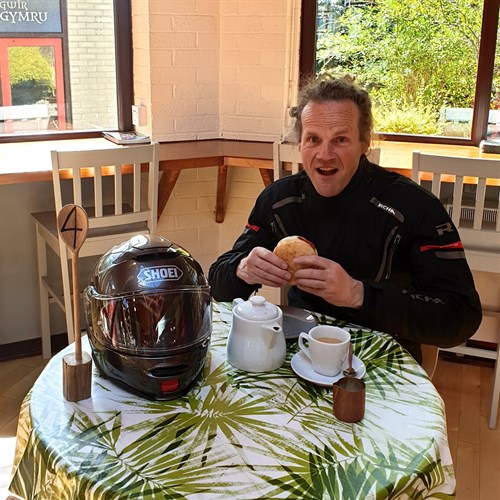 Bikers are welcome at The Corris Cafe in Mid Wales
