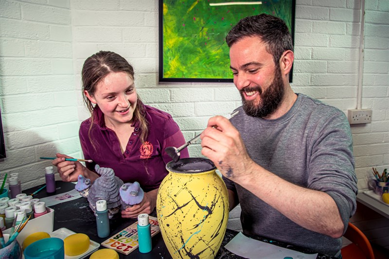 Enjoy hands-on craft techniques at Quarry Pottery
